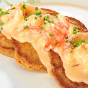 Rock Shrimp Sauce with Jalape�o Hoe Cakes